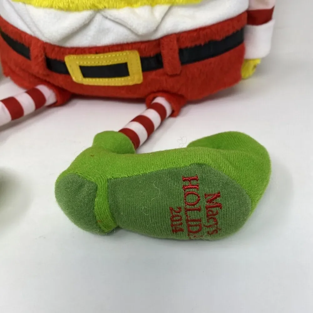 SpongeBob SquarePants Christmas Plush Toy Elf w/ Puppets Macys 2014